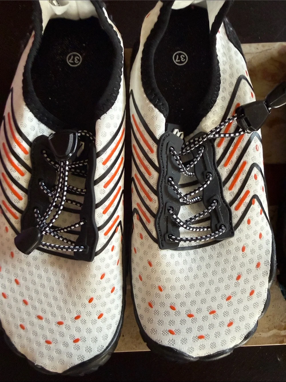 Bundle of swim/water shoes both size 37 measure 10in long worn once